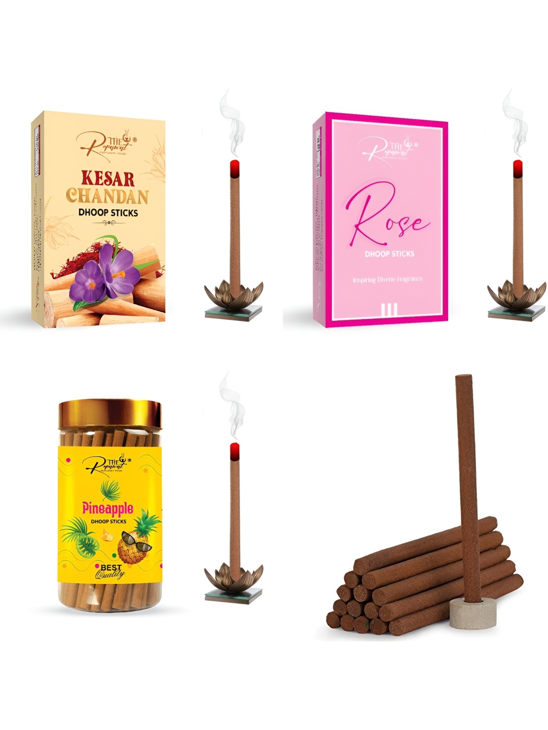 

THE RUPAWAT Perfumery House Brown 3 Pcs Incense Sticks