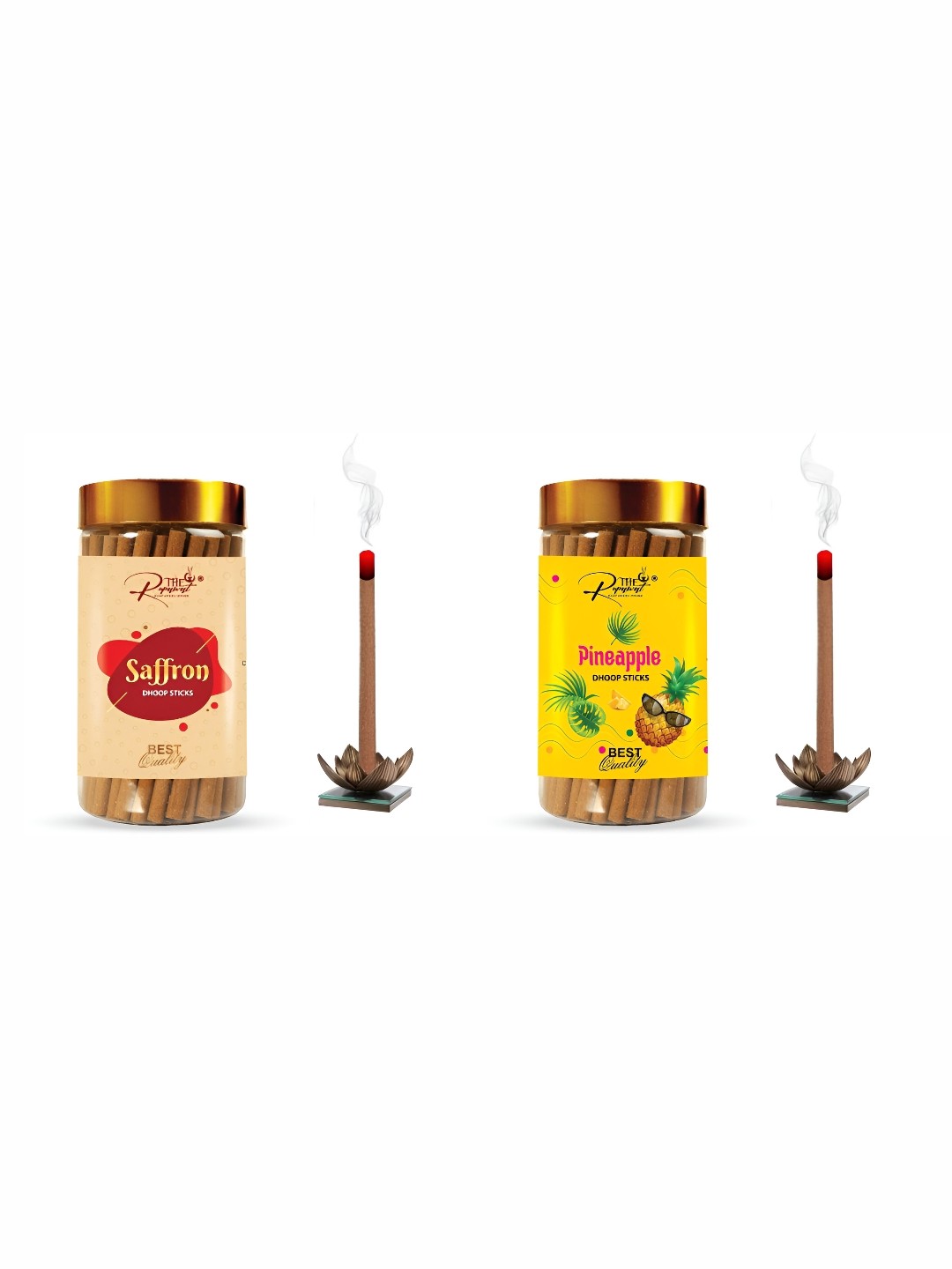 

THE RUPAWAT Perfumery House 2-pcs Brown Saffron & Pineapple Incense Sticks