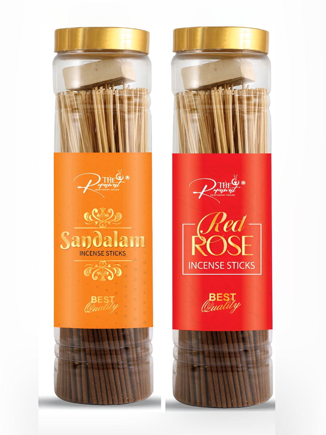 

THE RUPAWAT Perfumery House 2-pcs Brown Sandalam & Rose Incense Sticks