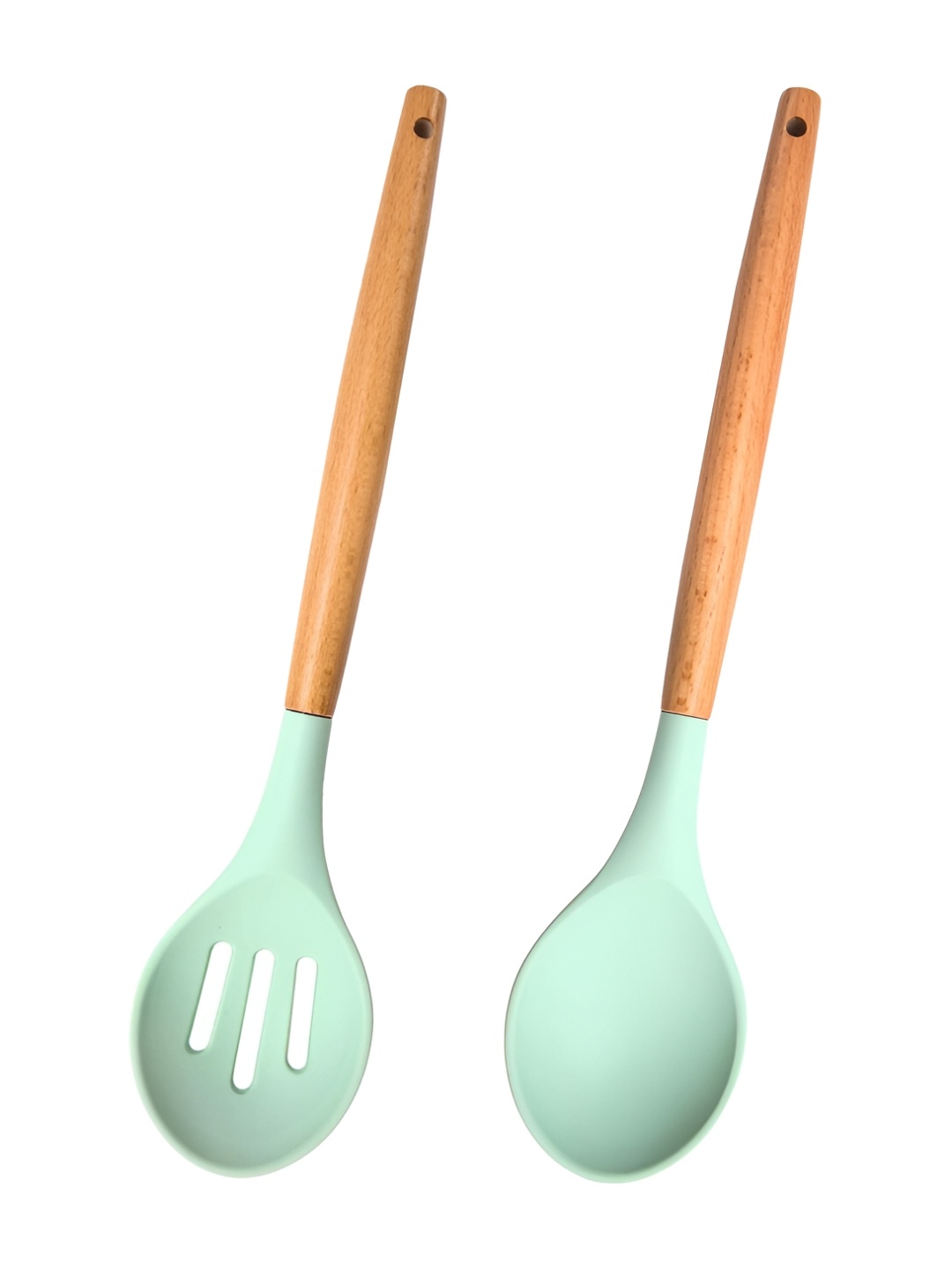 

P-Plus International Green 2-Pcs Wooden Spatulas