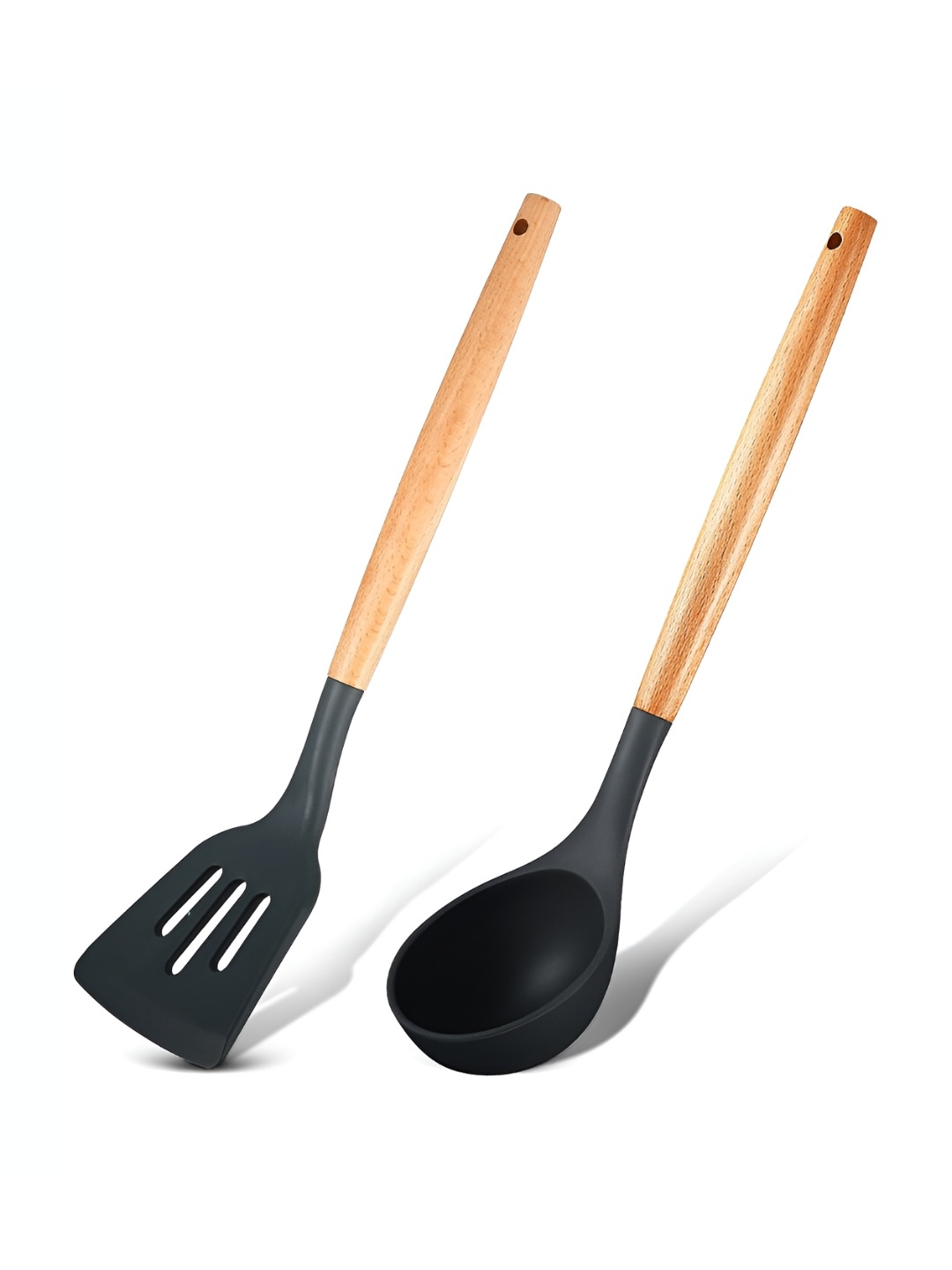 

P-Plus International Black 2 Pieces Wooden Spatula
