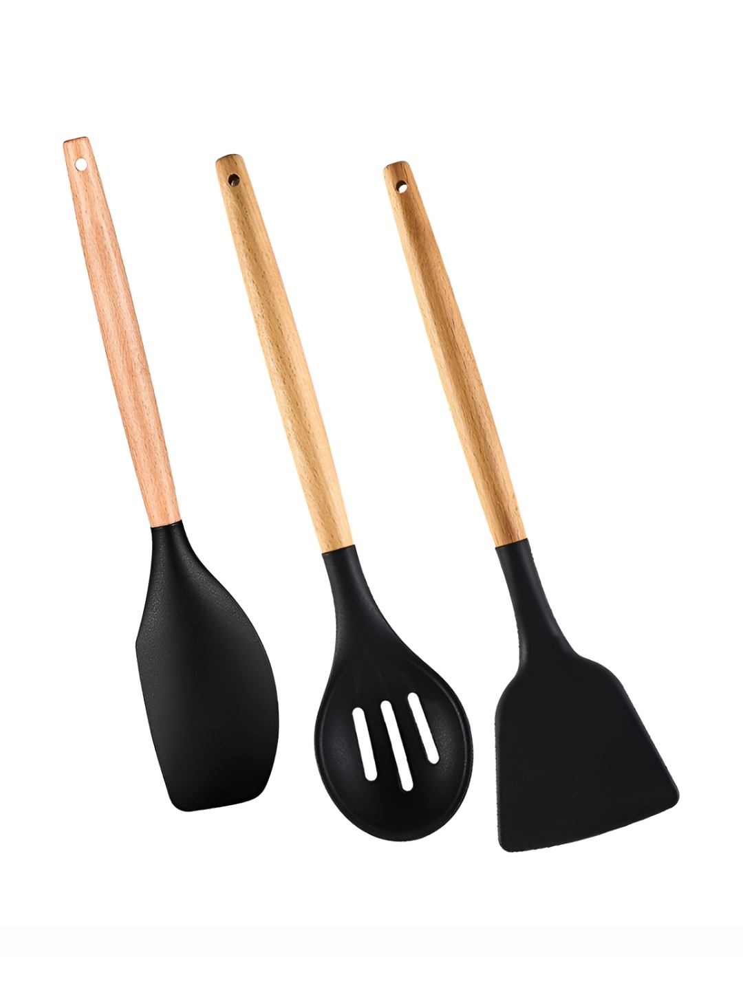 

P-Plus International Black 3 Pcs Wooden Spatulas
