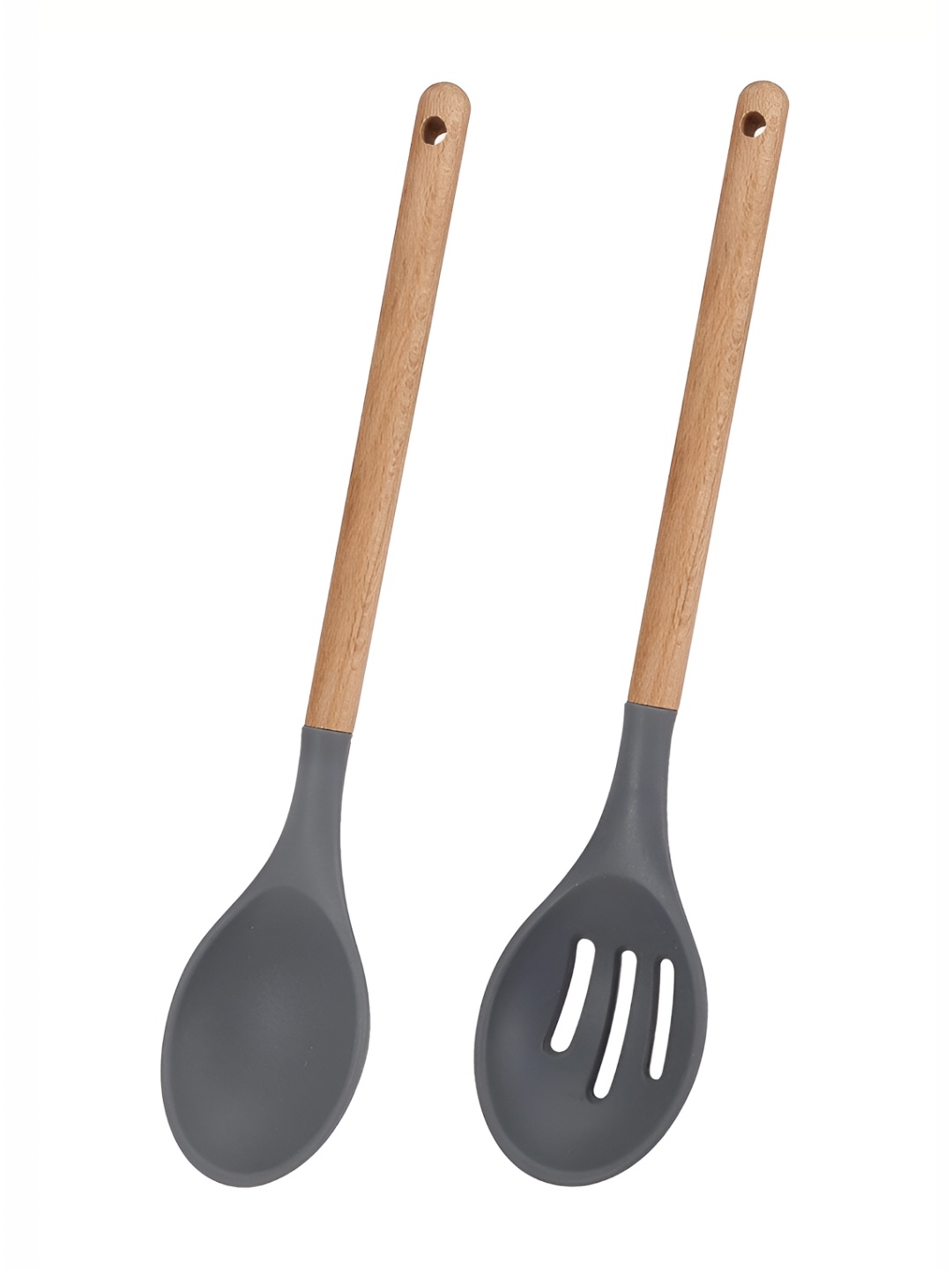 

P-Plus International Grey 2 Pcs Wooden Spatulas
