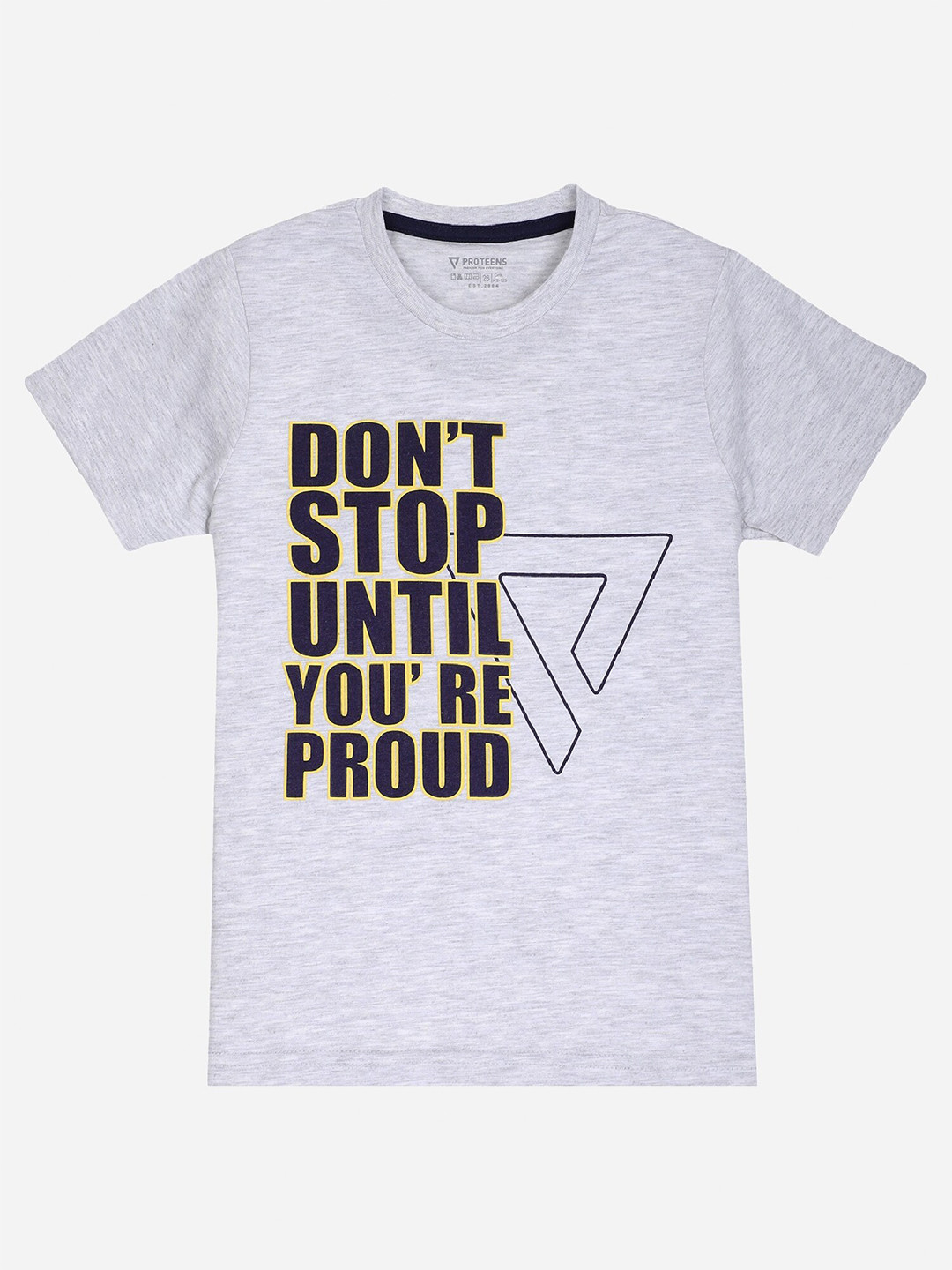 

Bodycare Boys Typography Printed T-shirt, Grey
