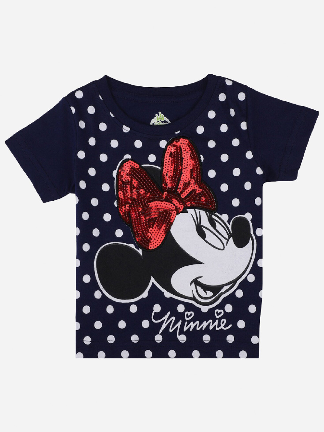 

Bodycare Girls Printed T-shirt, Navy blue