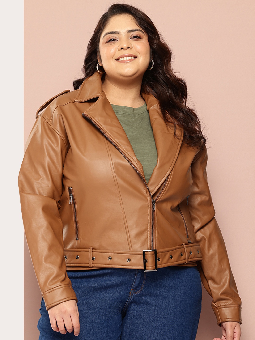 

Sztori Plus Size Tailored Jacket, Brown