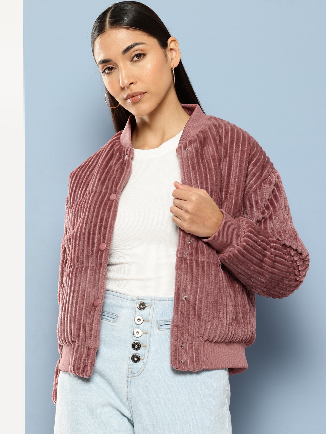 

Chemistry Bomber Jacket, Rose
