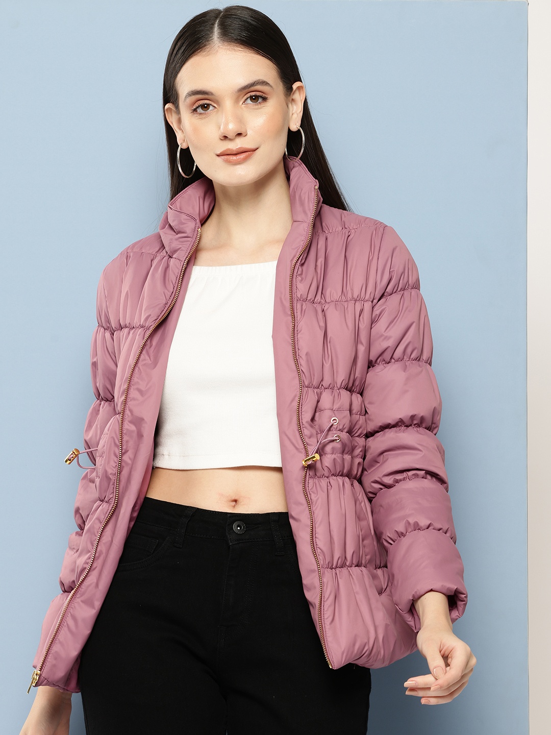 

Chemistry Puffer Jacket, Mauve
