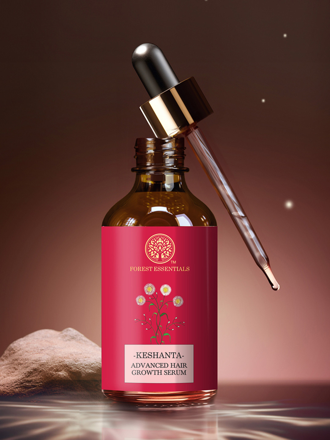 

Forest Essentials Keshanta Advanced Hair Growth Serum with Redensyl - 30 ml, Red