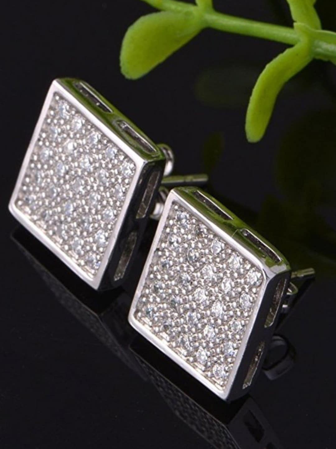 

FIMBUL Stainless Steel Classic Studs Earrings, Silver