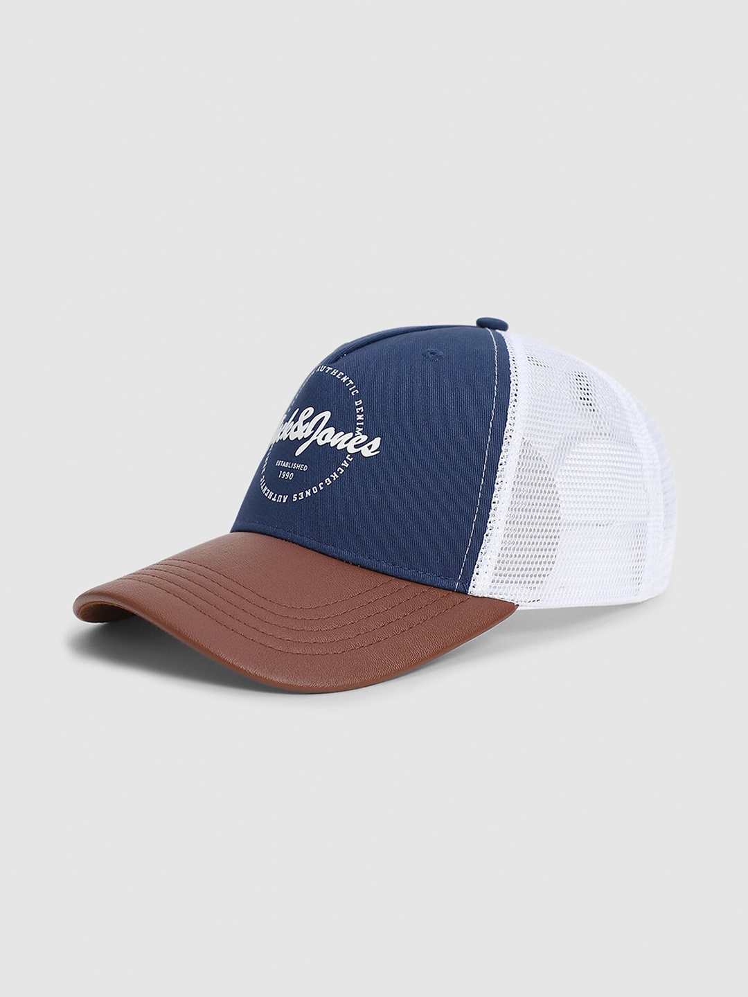 

Jack & Jones Men Colourblocked Baseball Cap, Blue