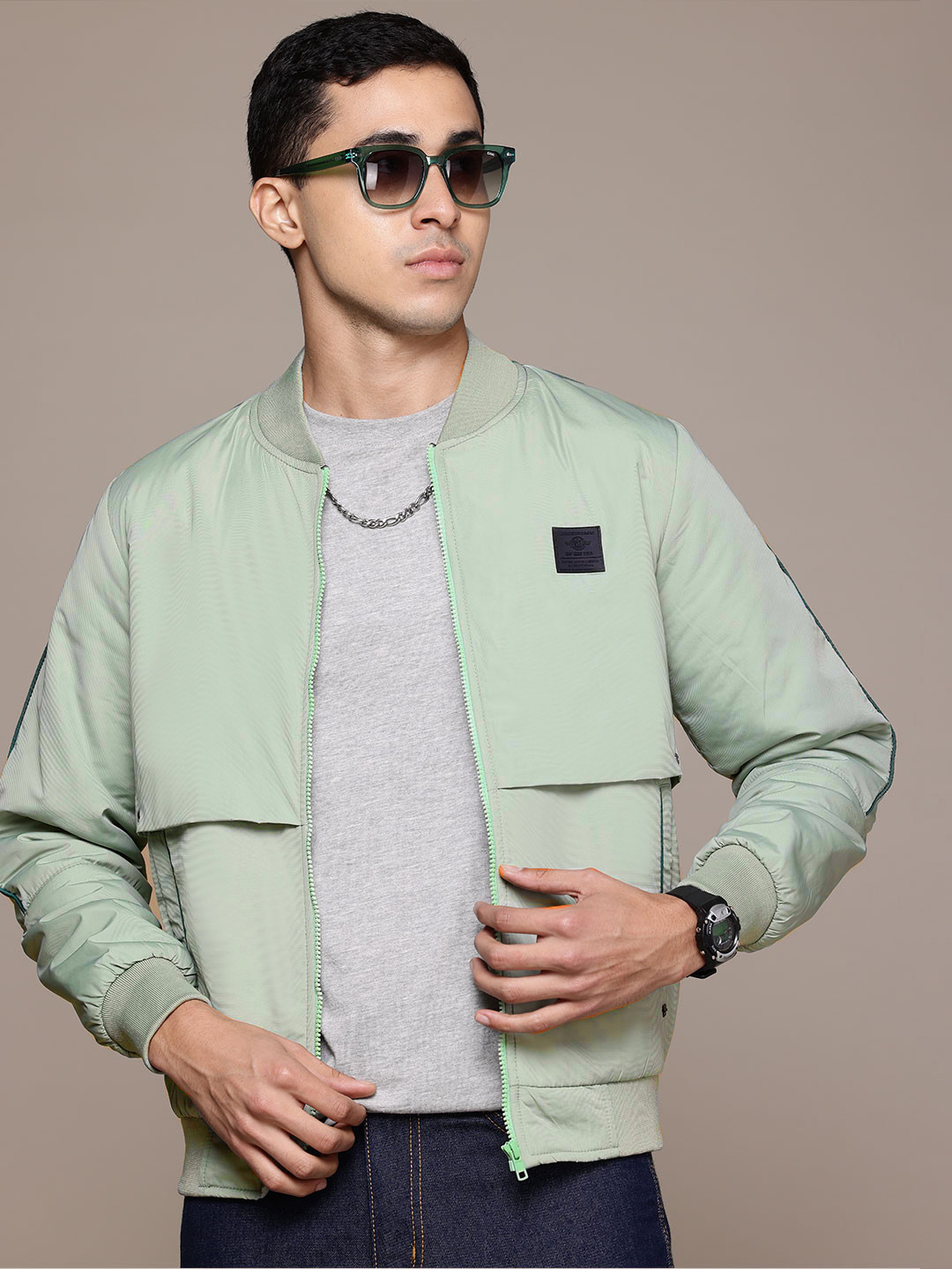 

The Roadster Lifestyle Co. Bomber Jacket, Green