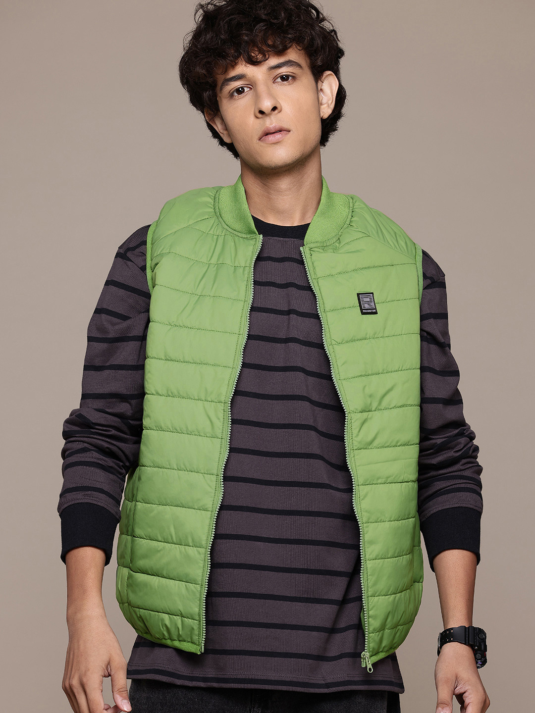 

The Roadster Lifestyle Co. Padded Gilet Jacket, Green