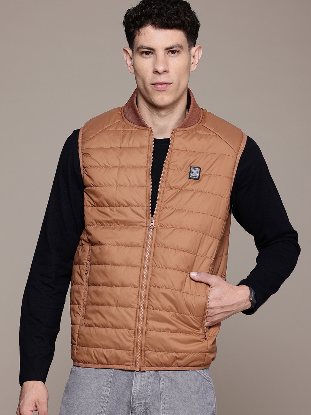 

Roadster The Lifestyle Co. Padded Gilet Jacket, Rust