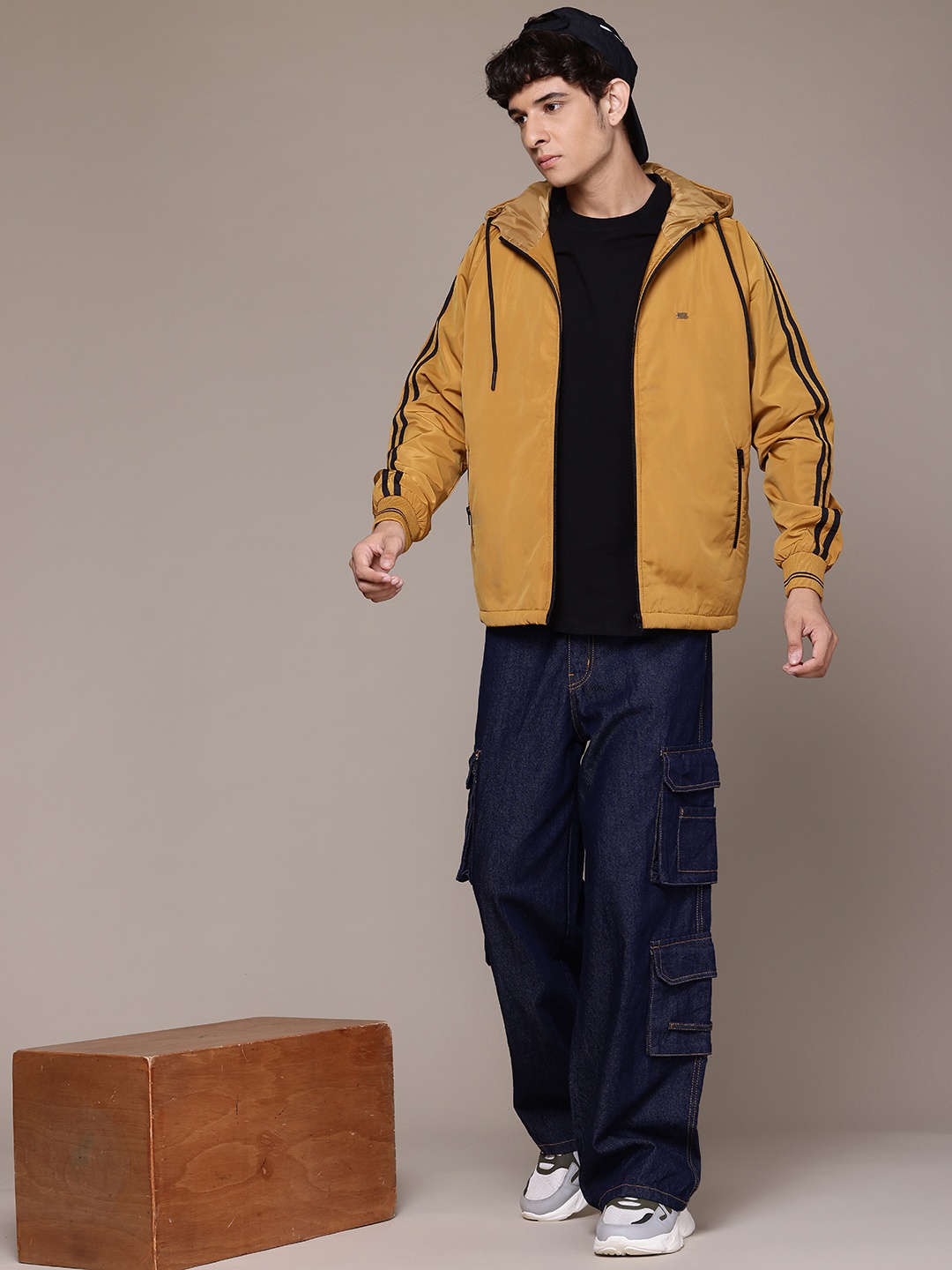 

Roadster The Lifestyle Co. Hooded Tailored Jacket, Mustard