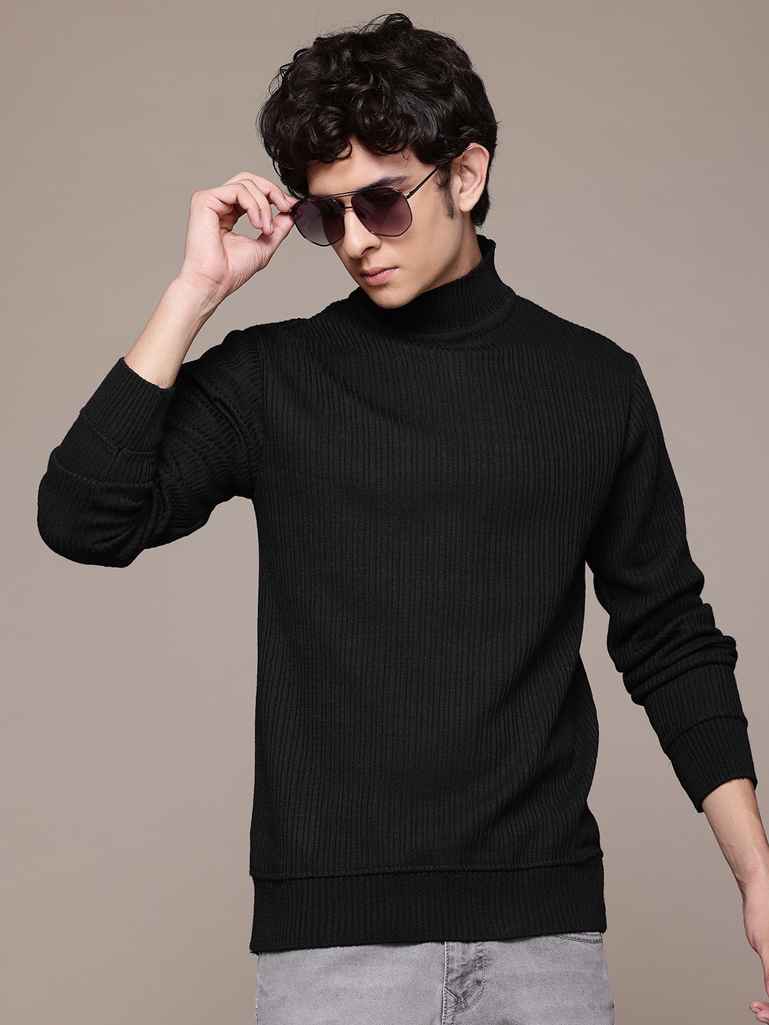 

The Roadster Lifestyle Co. Ribbed Pullover, Black