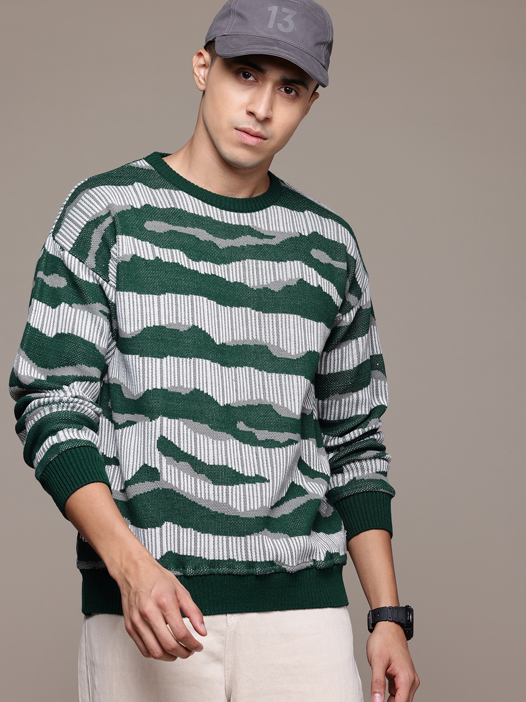 

Roadster Self Design Pullover, Green