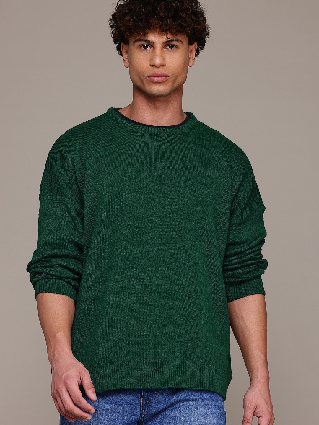 

The Roadster Lifestyle Co. Drop-Shoulder Pullover, Green