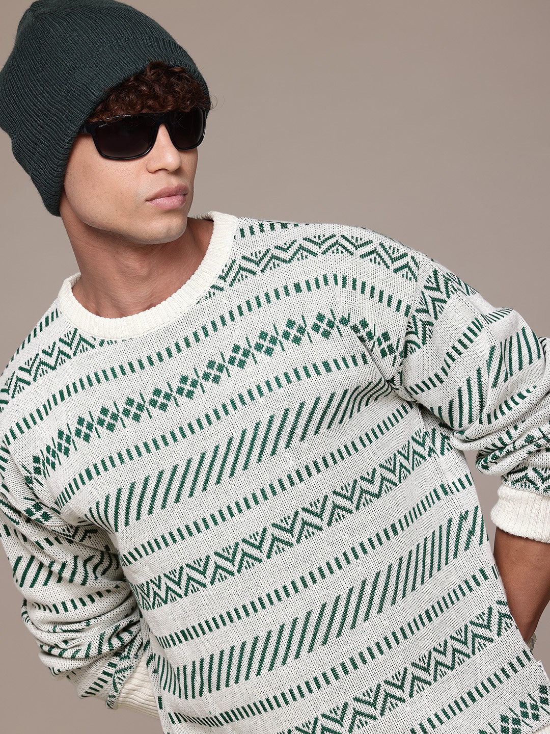

The Roadster Lifestyle Co. Striped Pullover, White