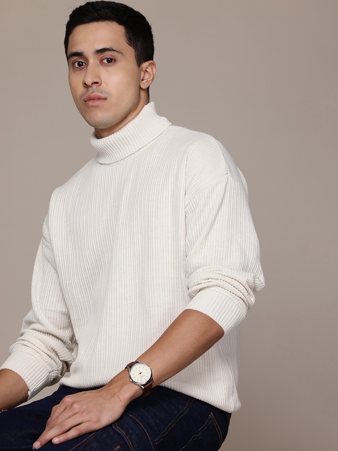 

The Roadster Lifestyle Co. Ribbed Pullover, White