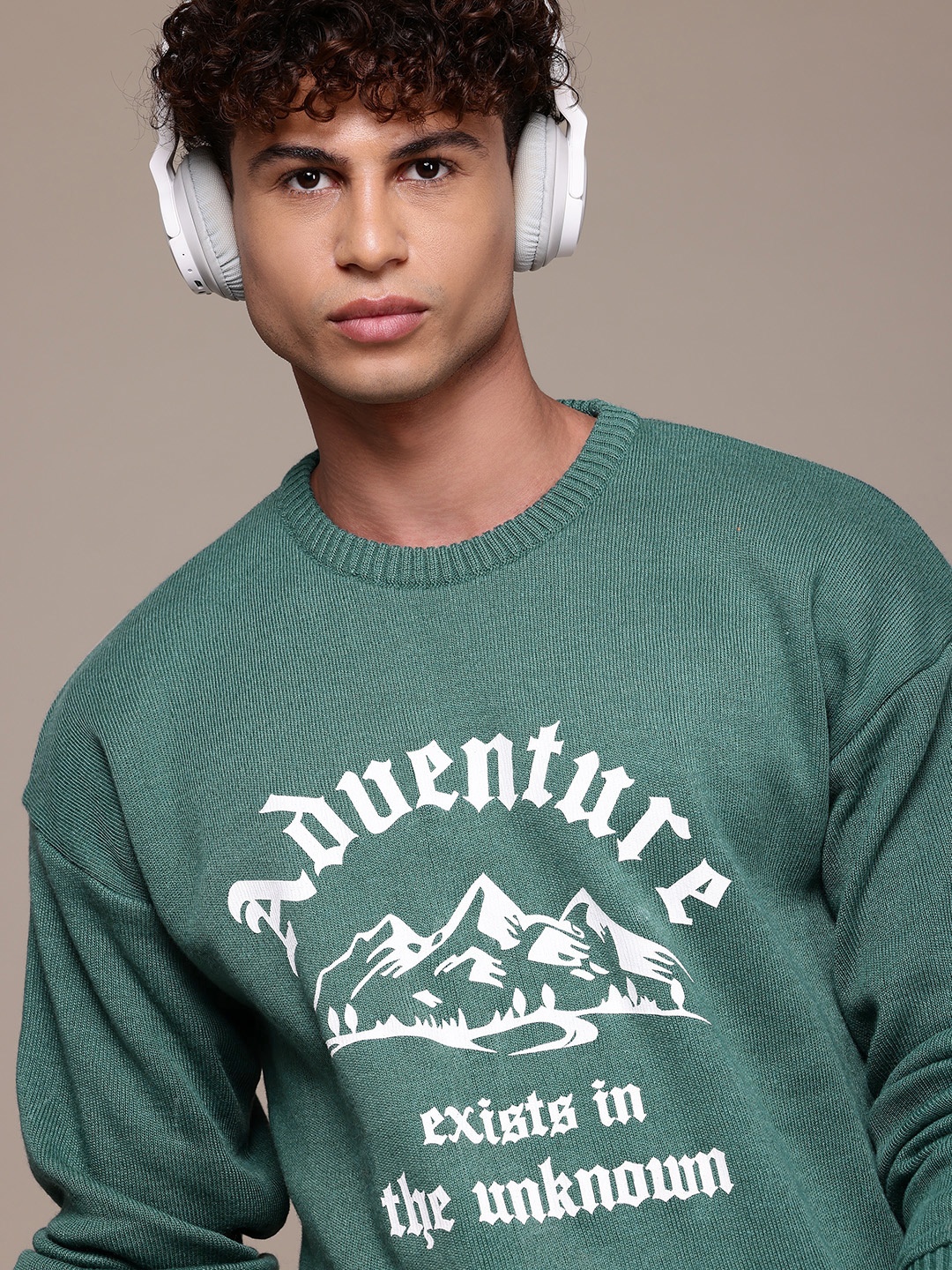 

The Roadster Lifestyle Co. Typography Pullover, Green