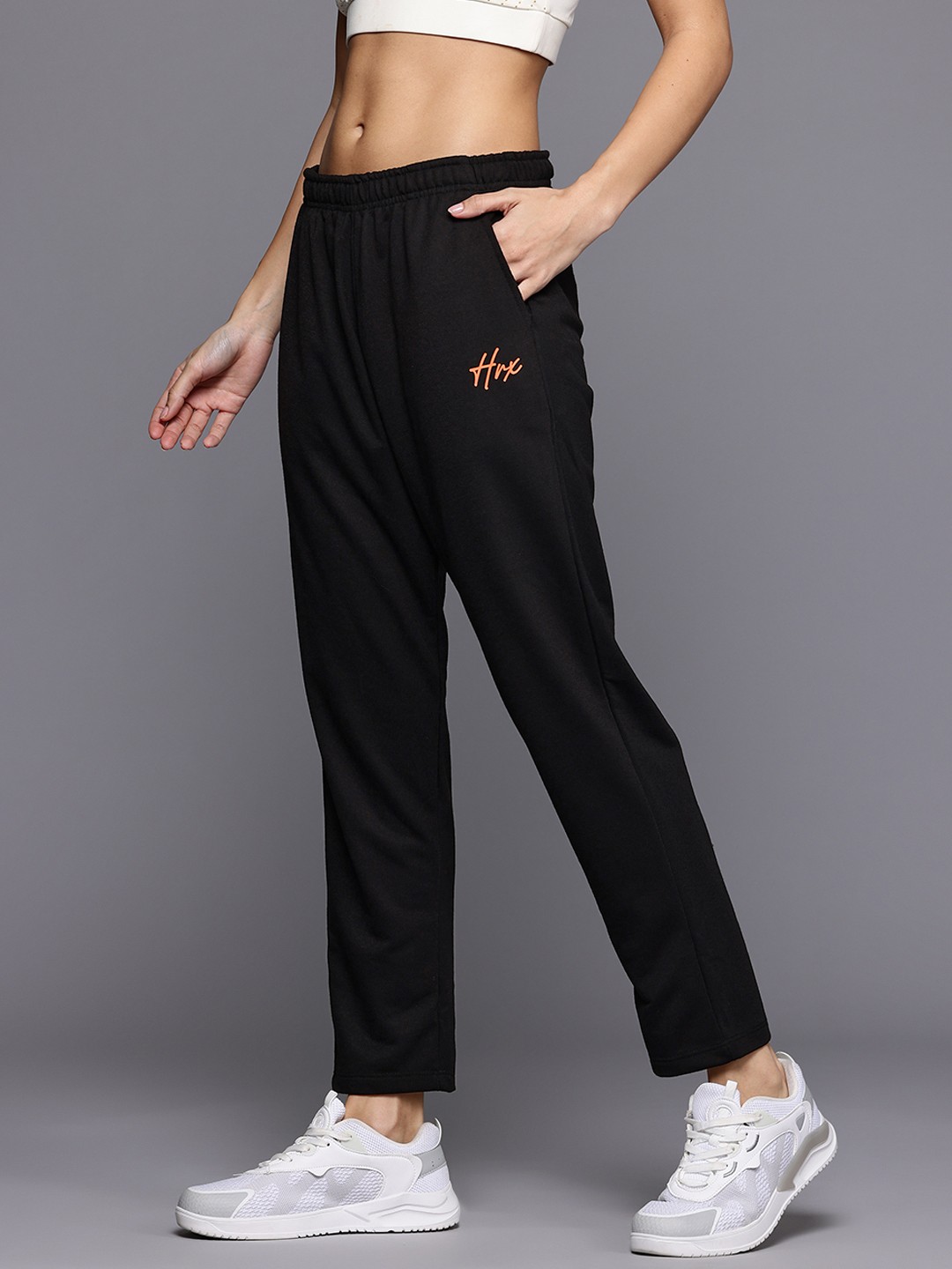 

HRX by Hrithik Roshan Women Lifestyle Track Pants, Black