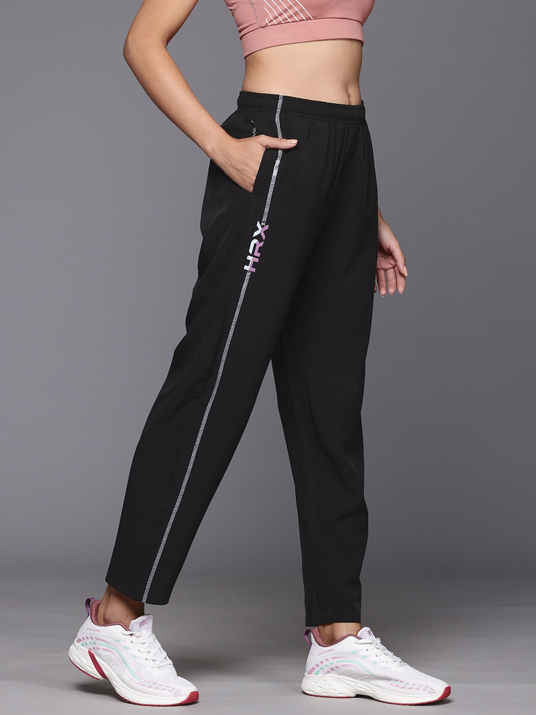 

HRX by Hrithik Roshan Women Training Track Pants, Black