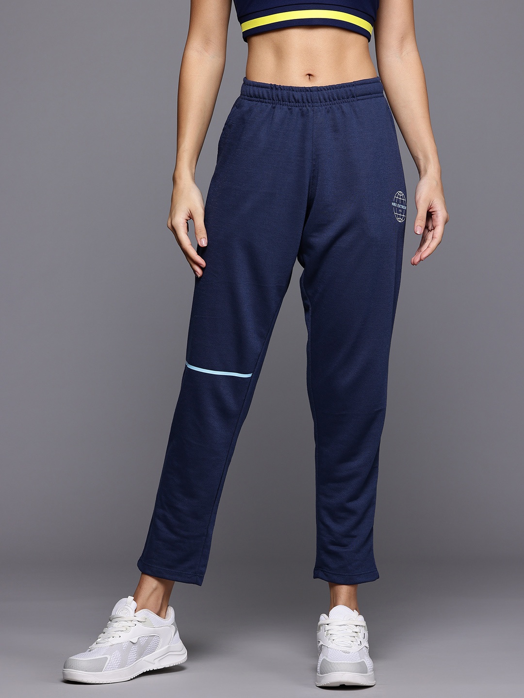 

HRX by Hrithik Roshan Women Lifestyle Track Pants, Navy blue
