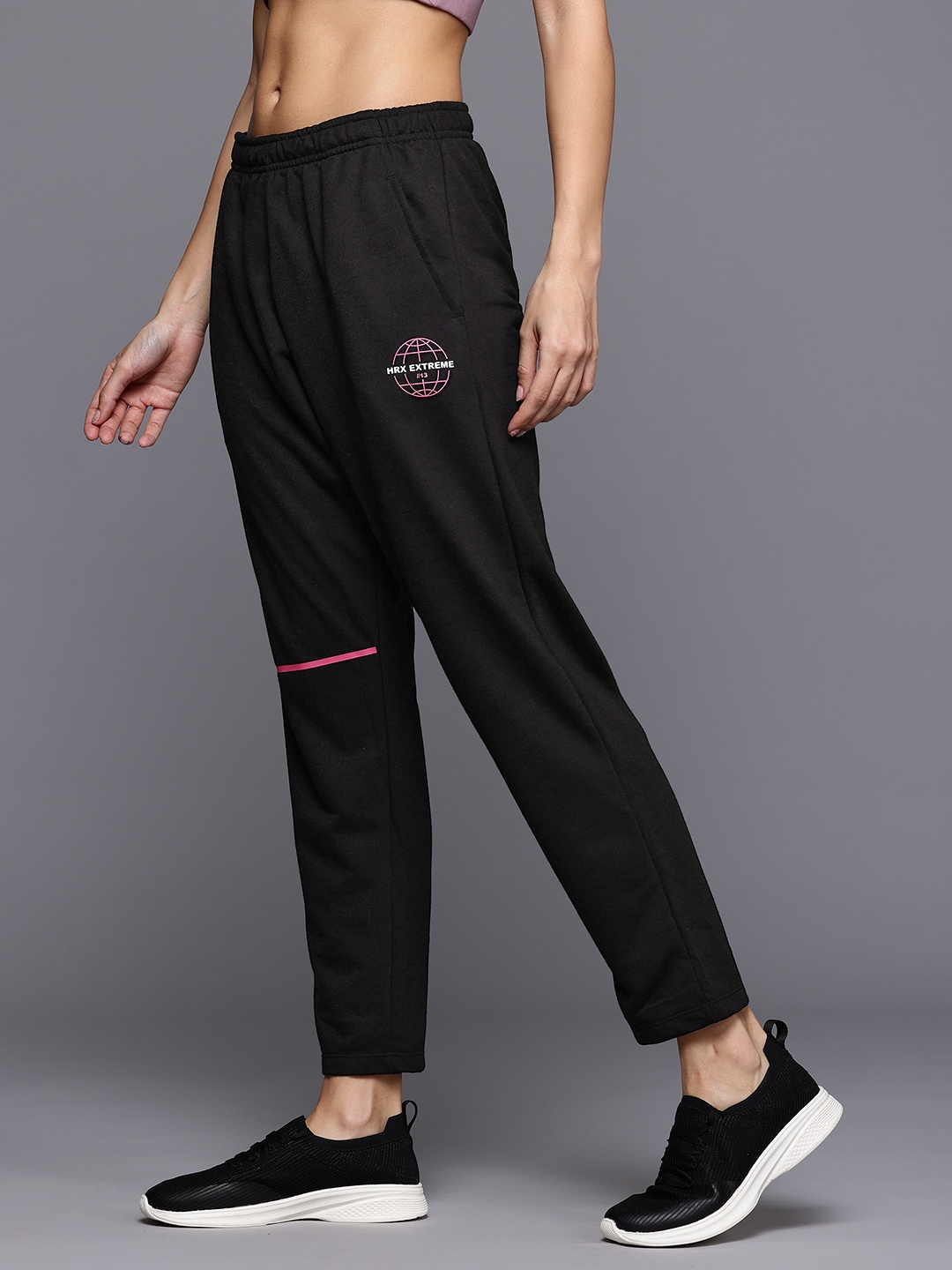 

HRX by Hrithik Roshan Women Lifestyle Track Pants, Black