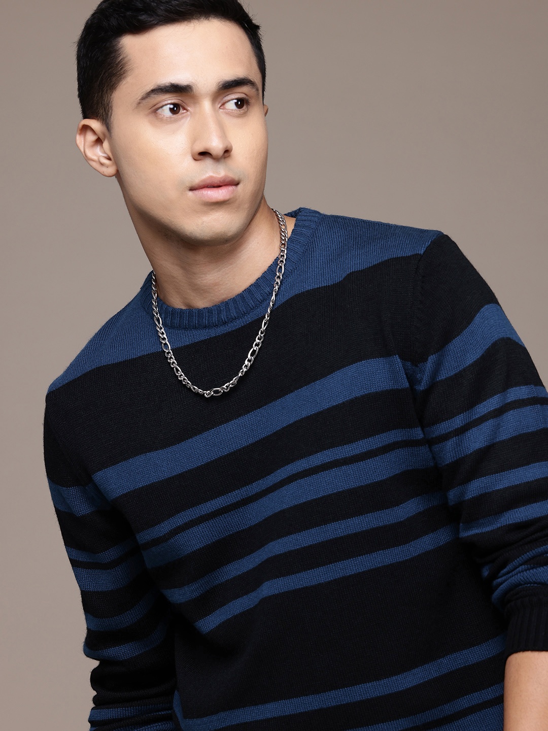 

The Roadster Lifestyle Co. Striped Pullover, Blue