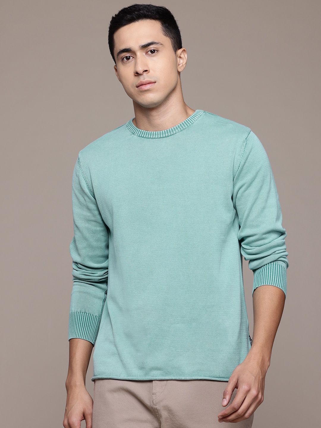 

The Roadster Lifestyle Co. Pure Cotton Sweater, Green