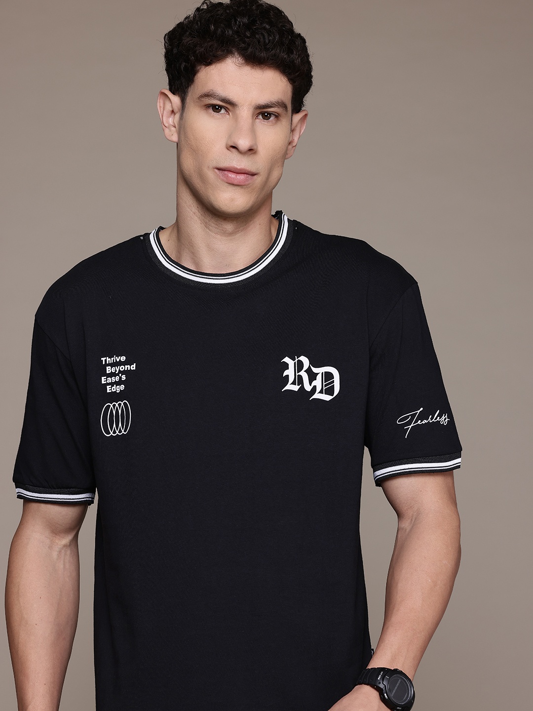 

The Roadster Lifestyle Co. Pure Cotton Oversized T-shirt, Black
