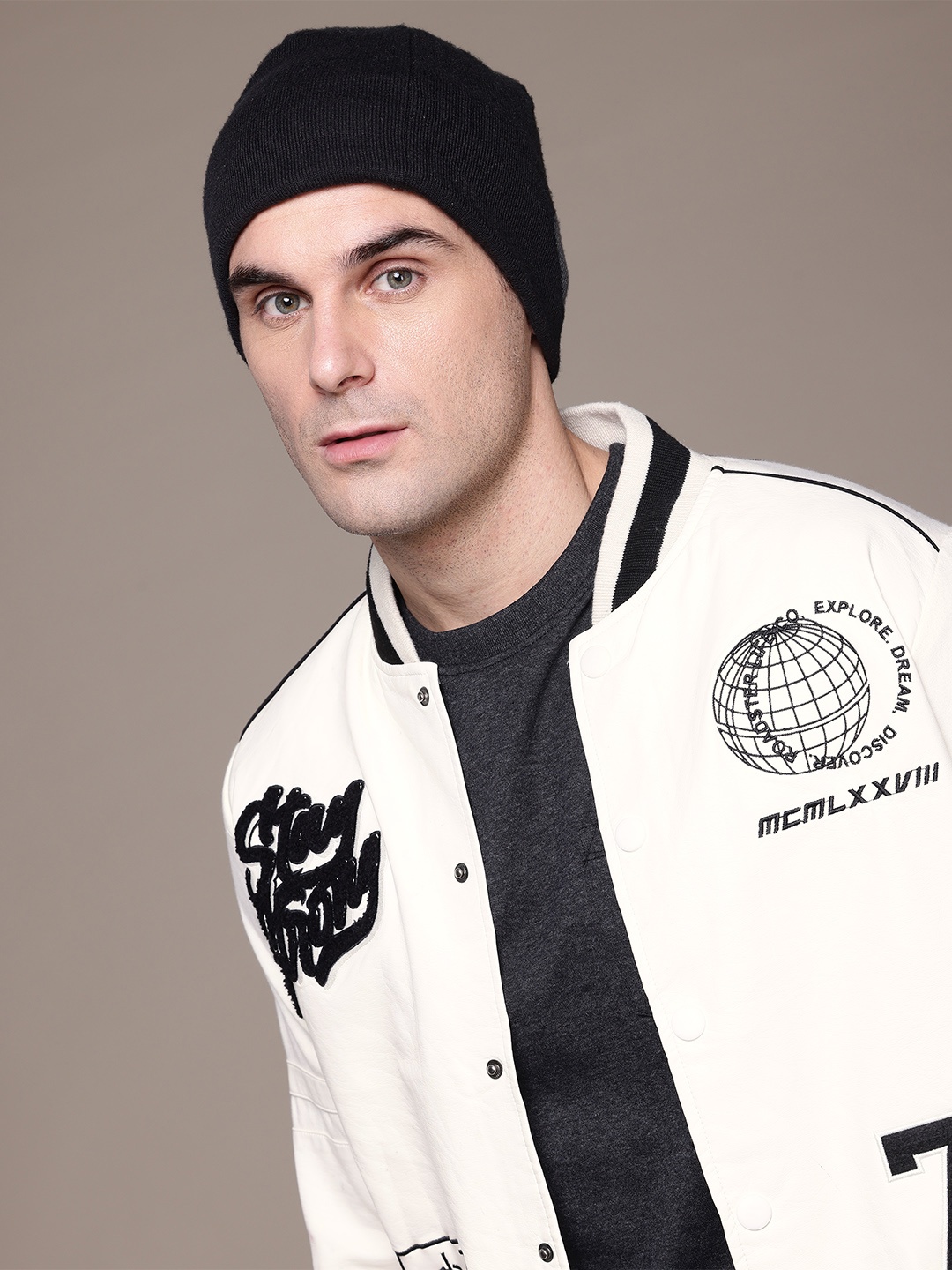 

The Roadster Lifestyle Co. Bomber Jacket, Off white