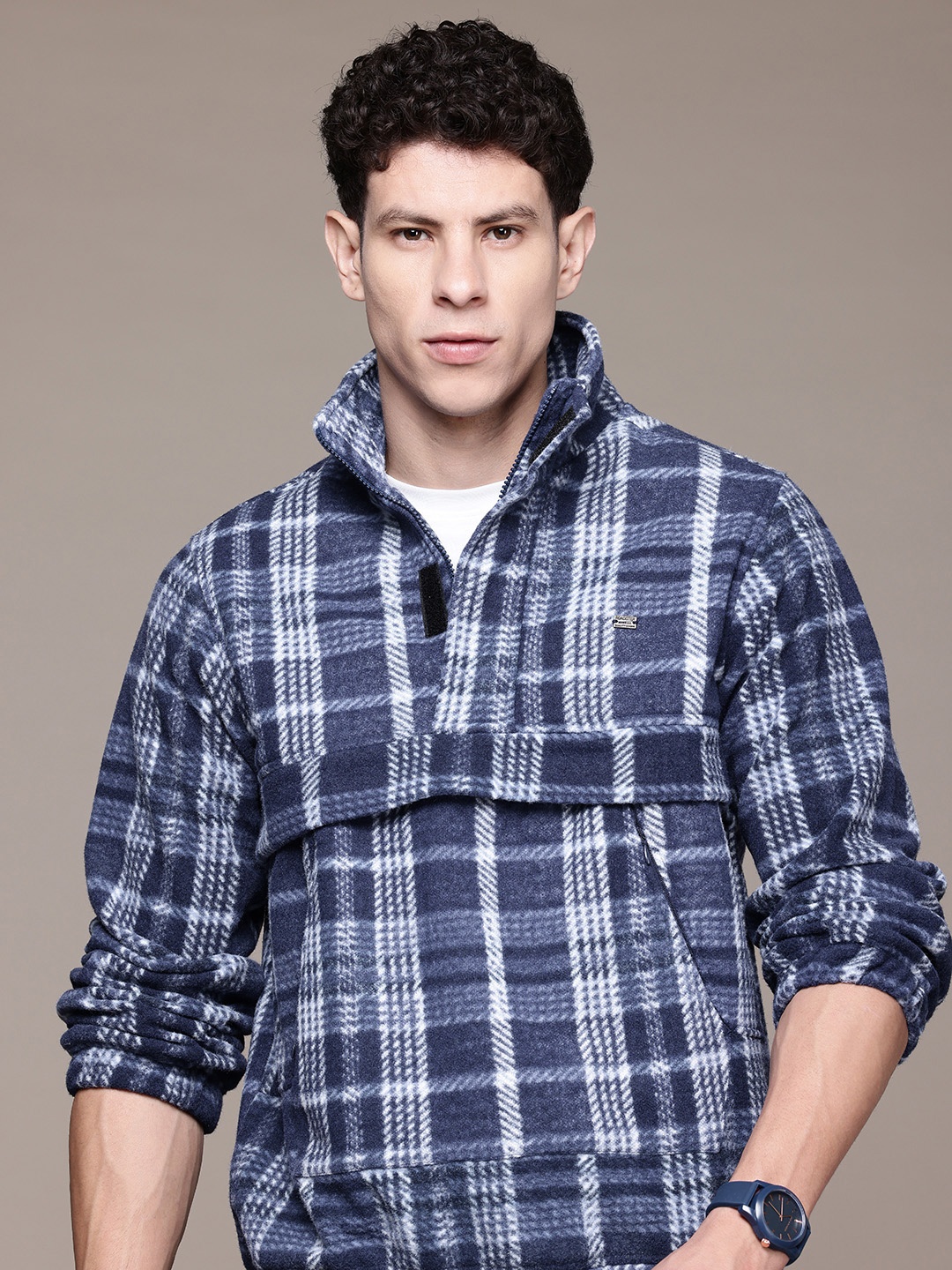 

The Roadster Lifestyle Co. Checked Tailored Jacket, Blue