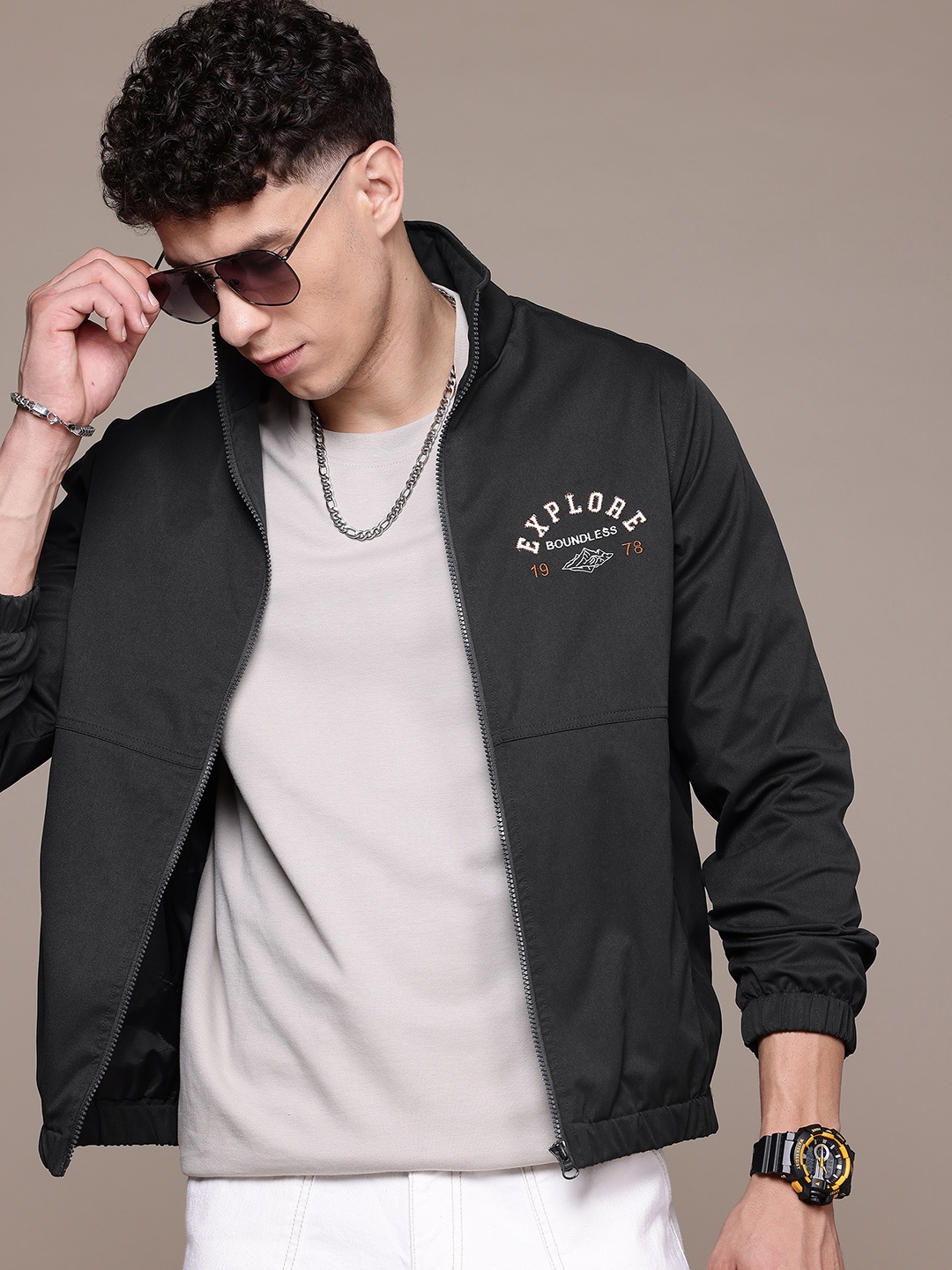 

The Roadster Lifestyle Co. Bomber Jacket, Black