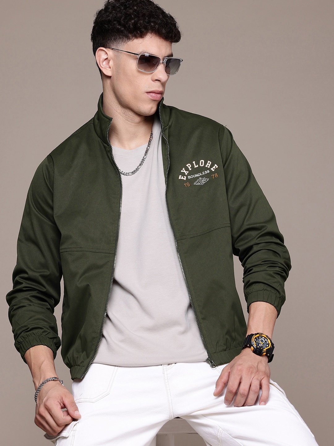 

The Roadster Lifestyle Co. Bomber Jacket, Olive