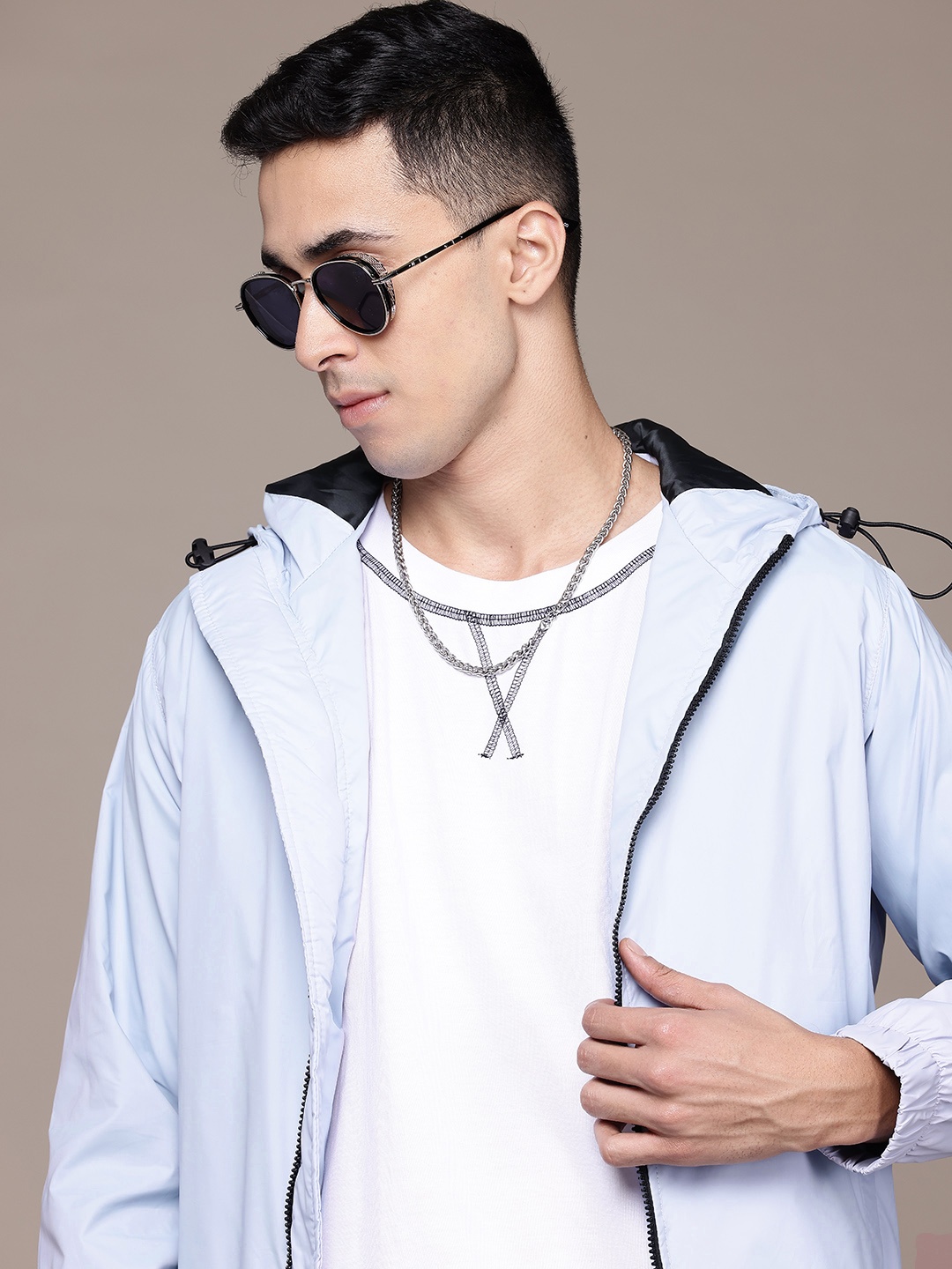 

The Roadster Lifestyle Co. Hooded Bomber Jacket, Blue