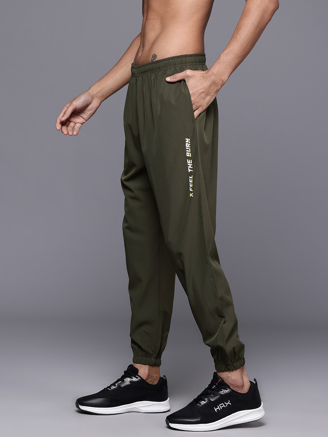 

HRX by Hrithik Roshan Men Rapid-Dry Training Joggers, Olive
