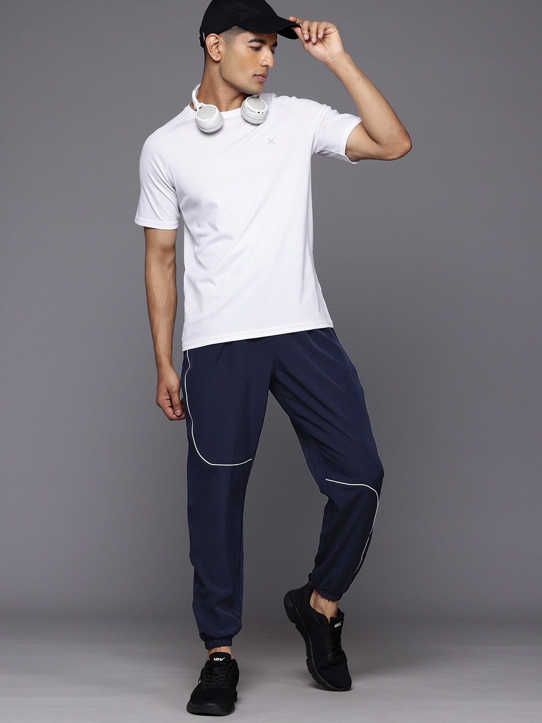 

HRX by Hrithik Roshan Men Lifestyle Joggers, Navy blue
