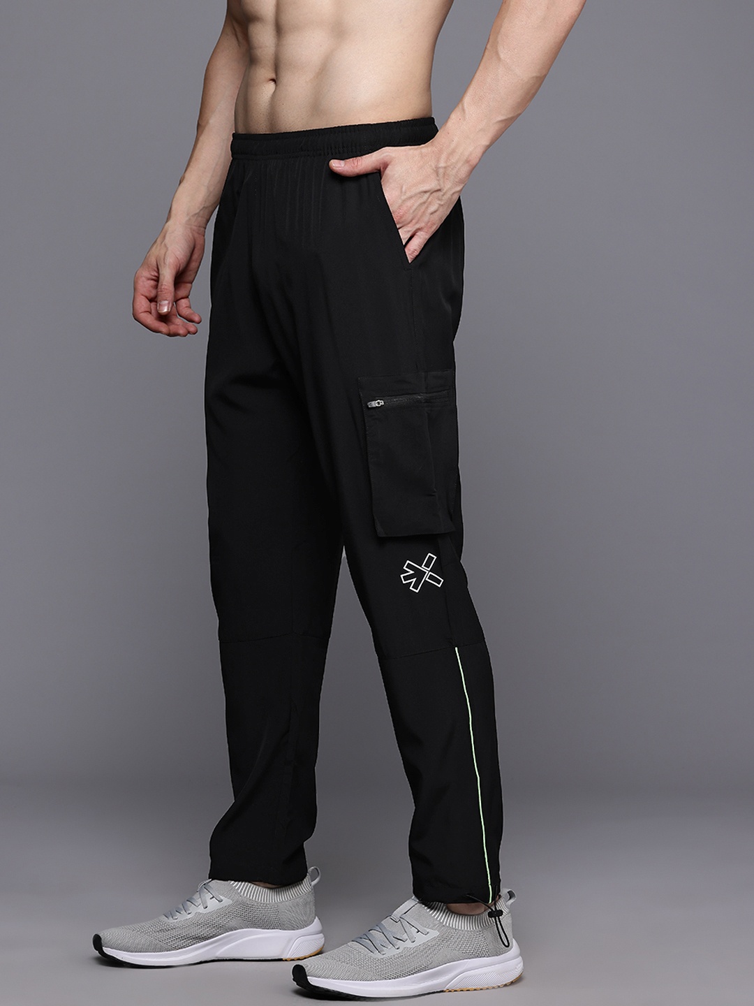 

HRX by Hrithik Roshan Men Rapid-Dry Training Track Pants, Black
