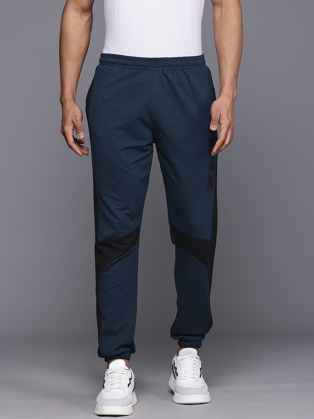 

HRX by Hrithik Roshan Men Lifestyle Joggers, Navy blue