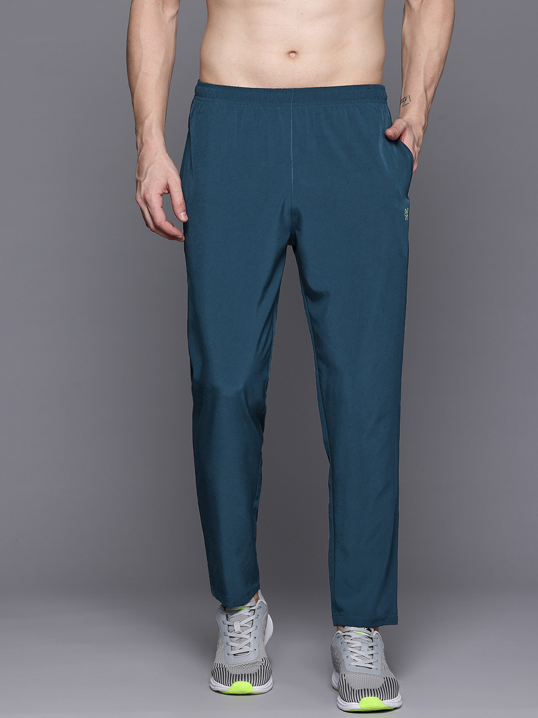 

HRX by Hrithik Roshan Men Rapid-Dry Training Track Pants, Teal