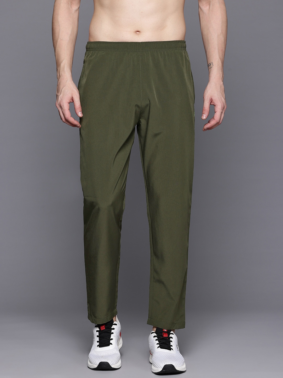 

HRX by Hrithik Roshan Men Rapid-Dry Training Track Pants, Olive