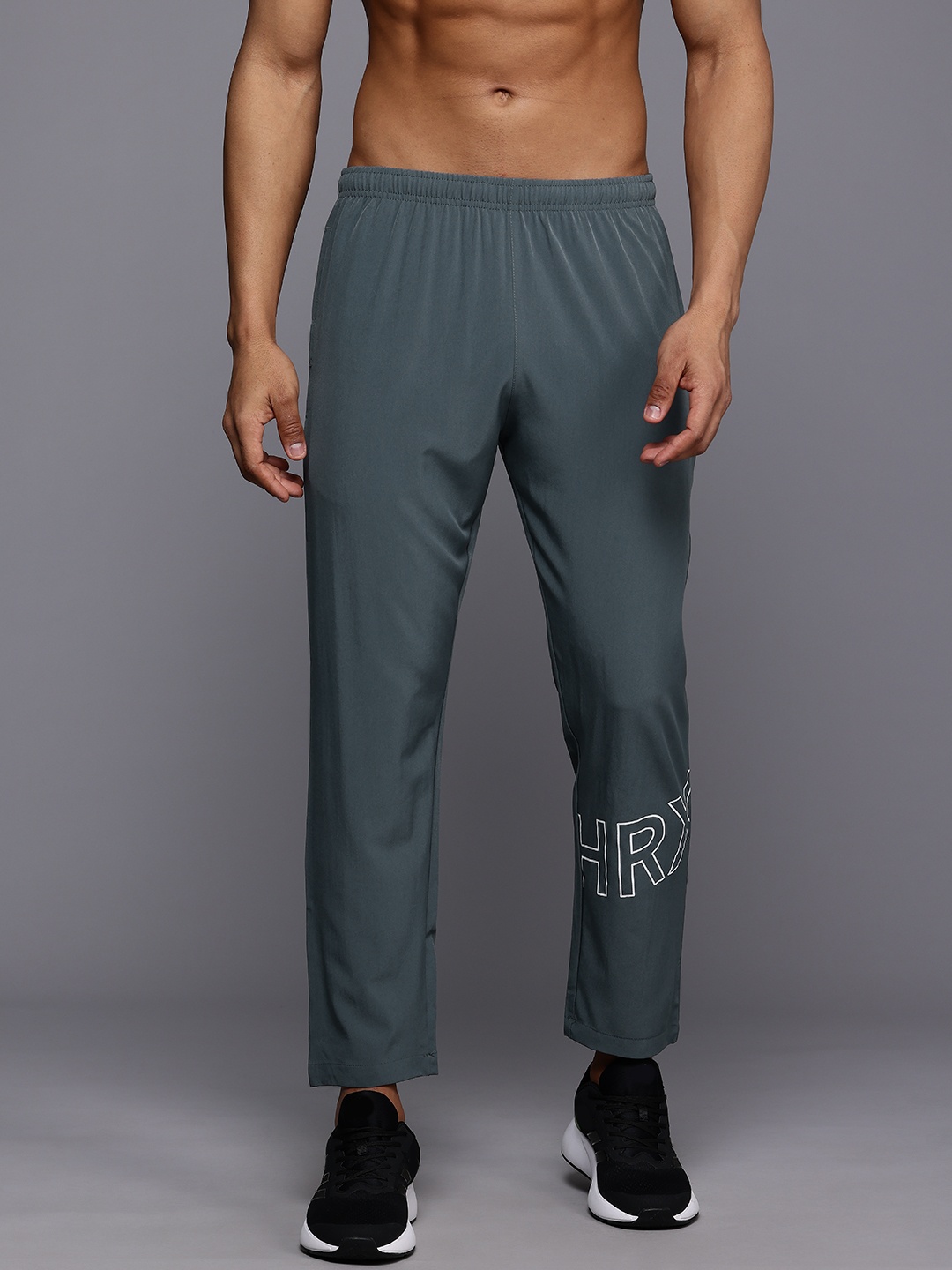 

HRX by Hrithik Roshan Men Rapid-Dry Training Track Pants, Grey