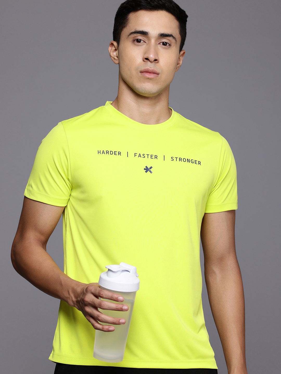 

HRX by Hrithik Roshan Rapid Dry Training T-shirt, Fluorescent green