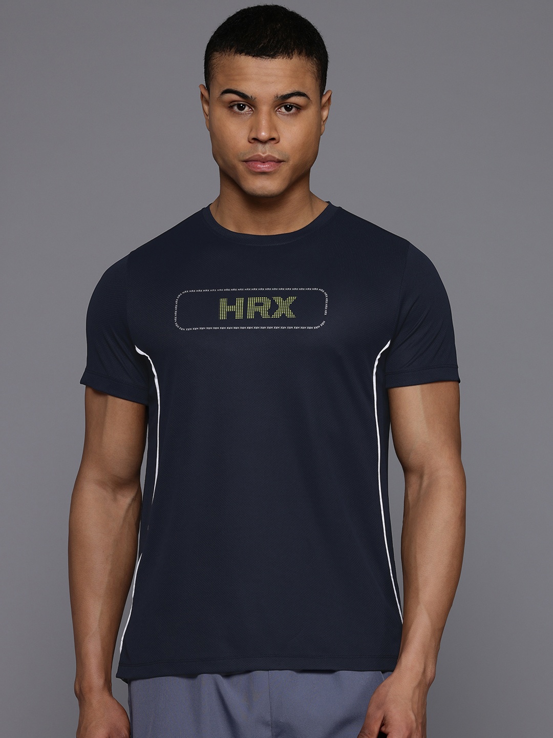 

HRX by Hrithik Roshan Rapid-Dry Training T-shirt, Navy blue