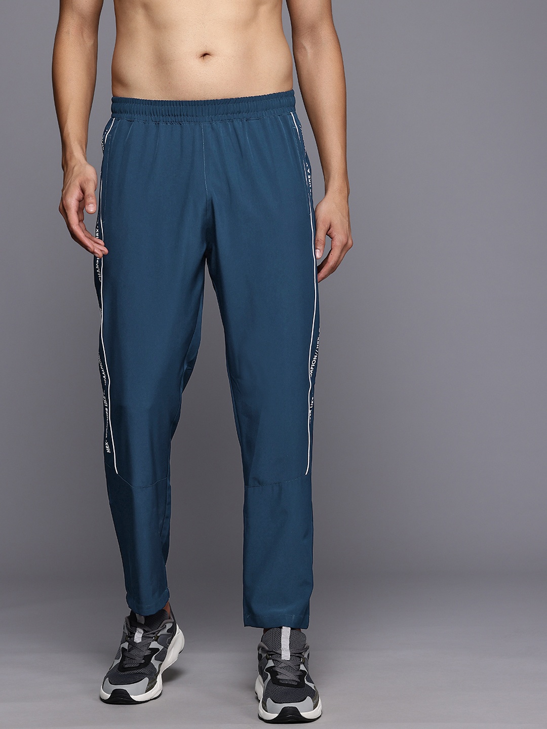 

HRX by Hrithik Roshan Rapid-Dry Training Track Pants, Navy blue