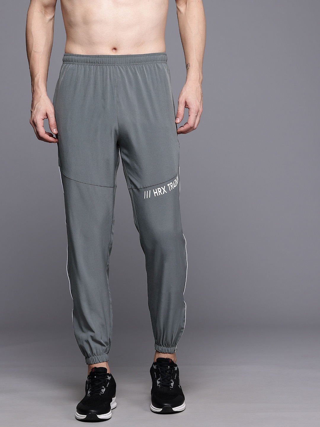 

HRX by Hrithik Roshan Rapid-Dry Training Track Pants, Grey