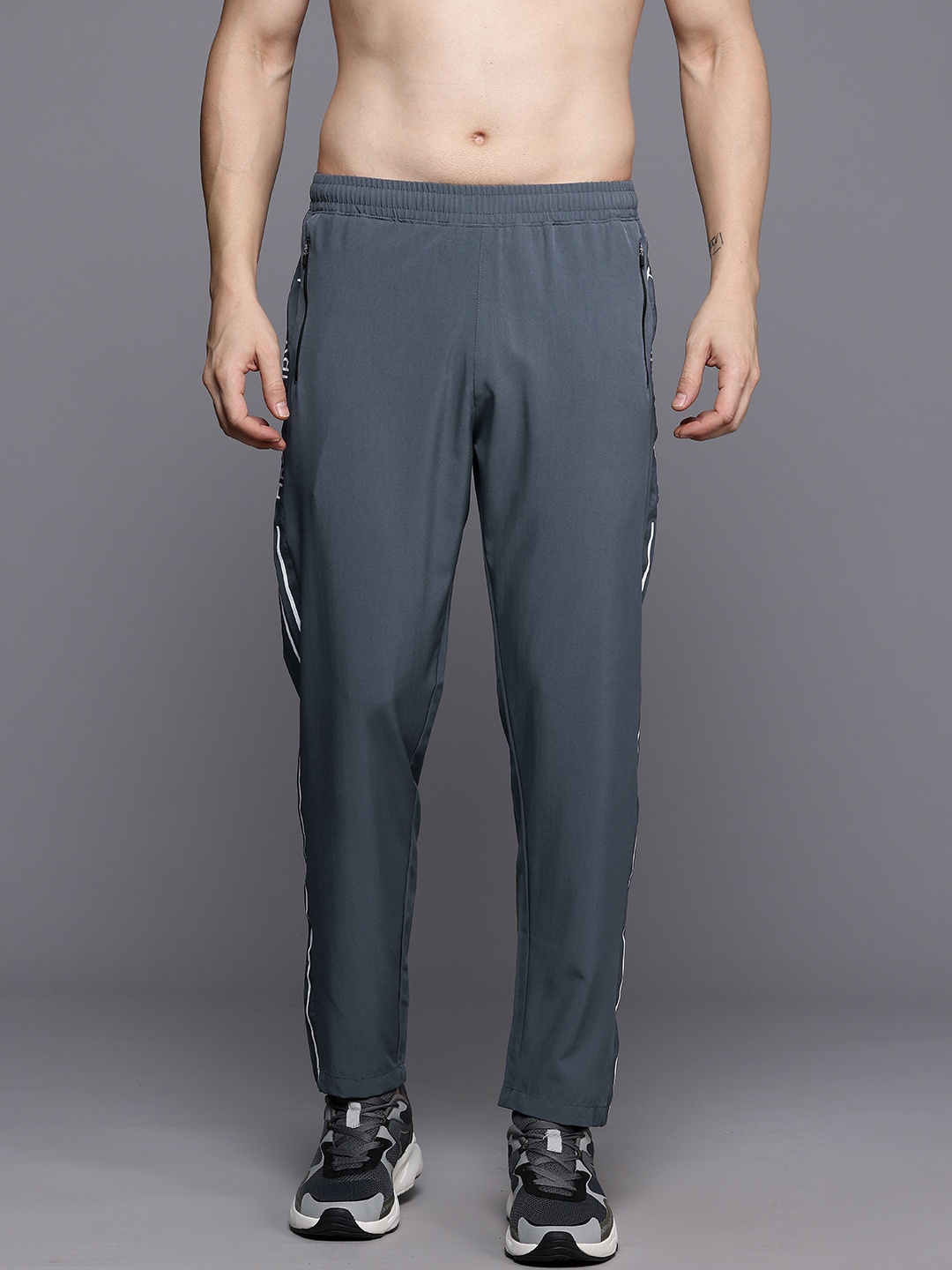 

HRX by Hrithik Roshan Men Rapid-Dry Training Track Pants, Grey