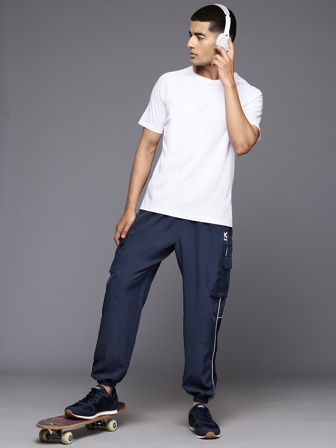 

HRX by Hrithik Roshan Men Lifestyle Joggers, Navy blue